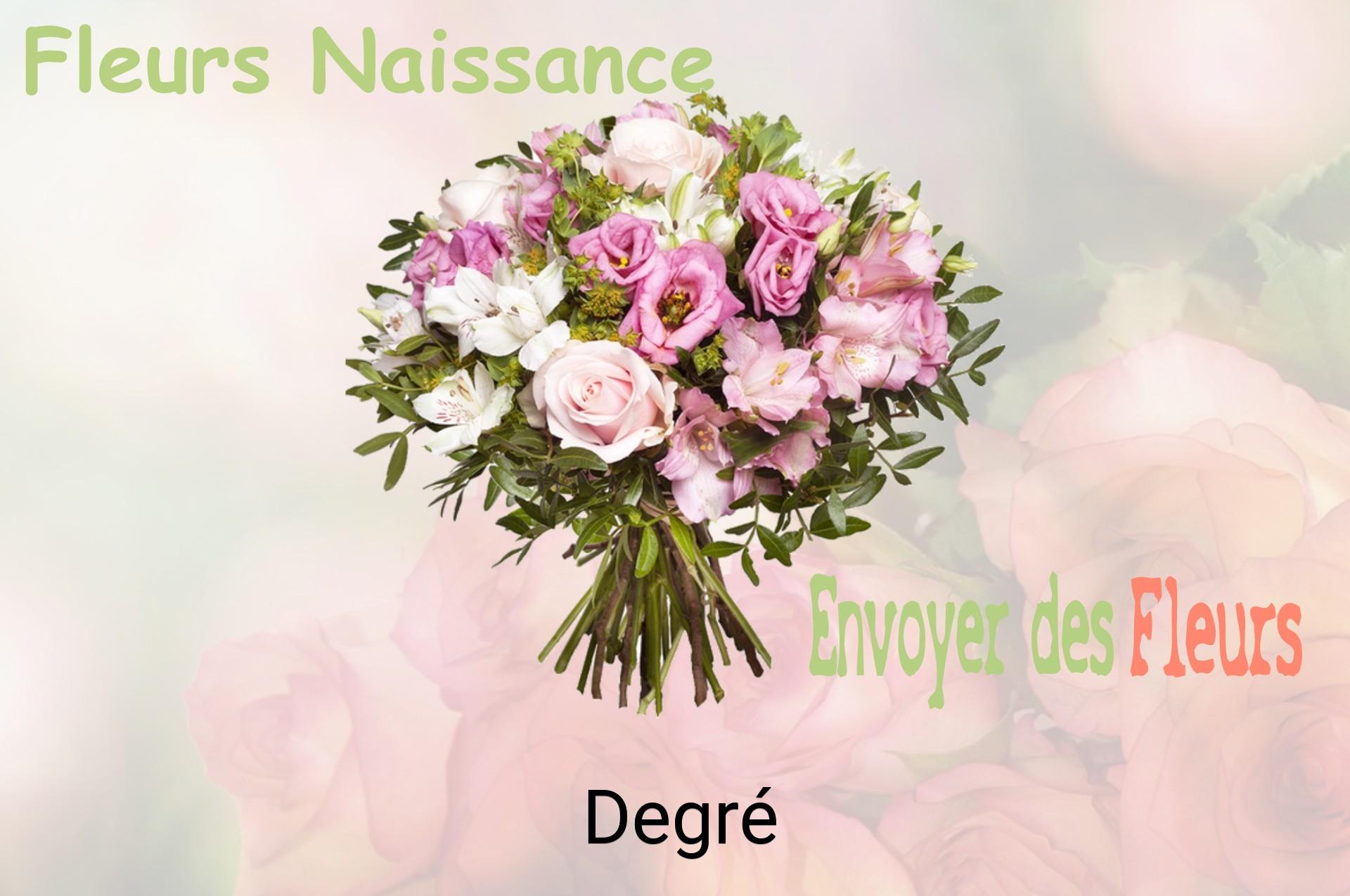 Bouquet de fleurs de naissance livré à Degré